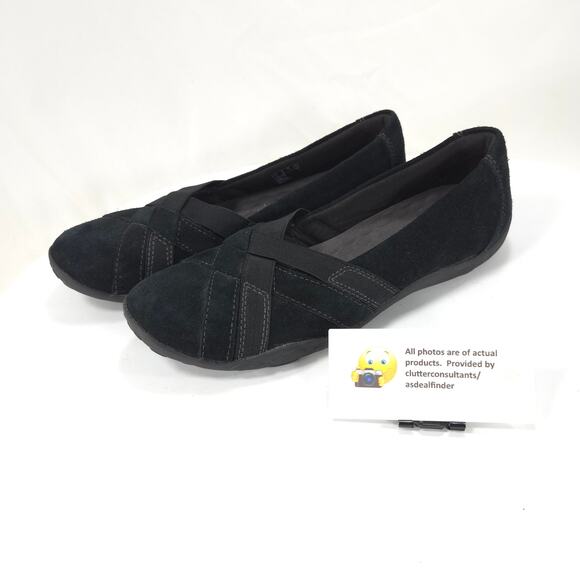 Collection by Clarks Casual Slip On Ballet Flat Womens Size 8 13291 Black - Picture 1 of 9